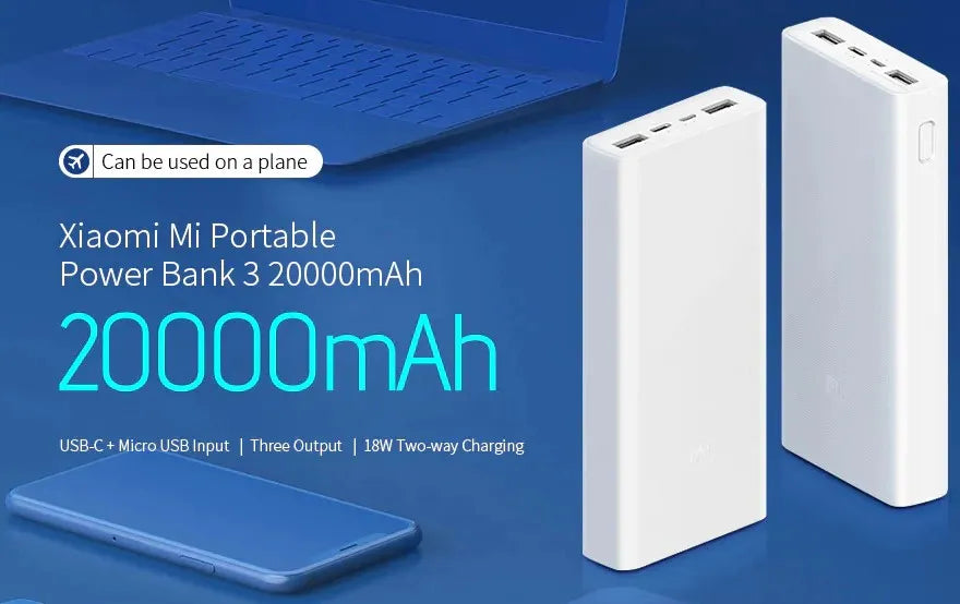 Xiaomi Fast Power Bank 2c Portable 20000mAH